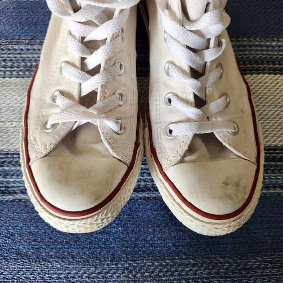 Converse Chuck Taylor All Star M7650 Optic White Unisex High Top W7 M5 - Picture 4 of 10